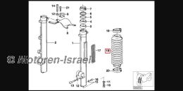 Faltenbalg Telegabel R80/100GS, R80/100GS/PD ab 08/1989